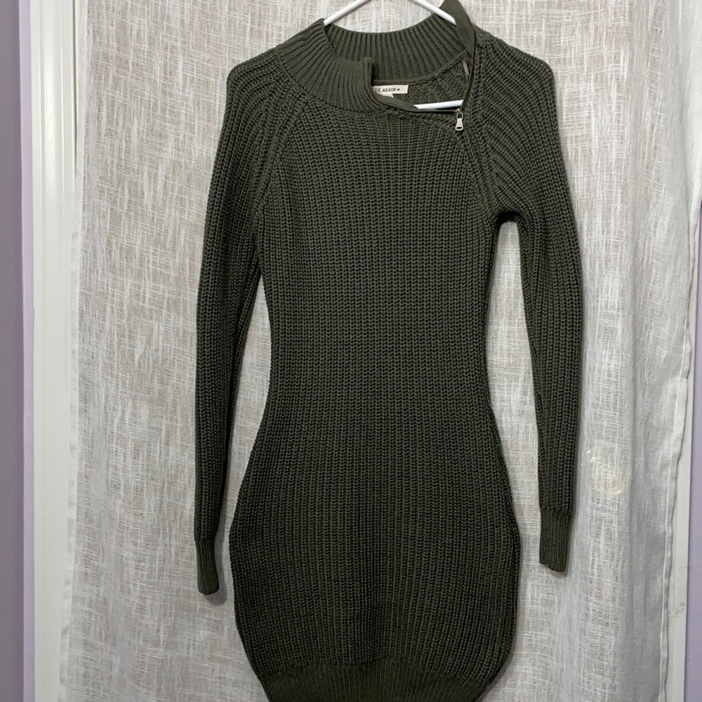 Yet Again Dress | Size: Small | Army Green